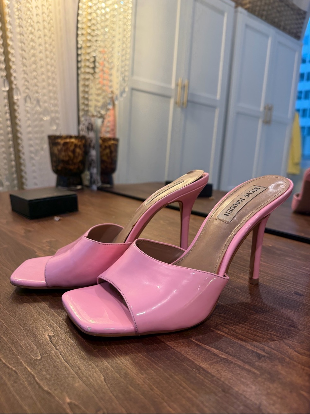 STEVE MADDEN PINK PATENT HEEL✨